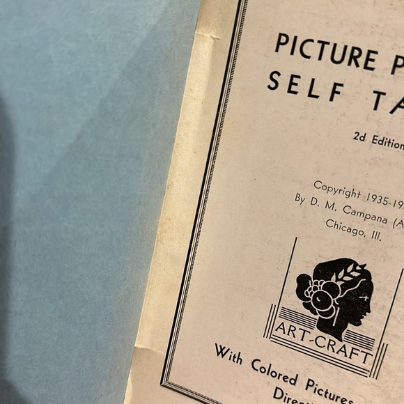 Vintage Book 1935-37 “Picture Painting Self-Taught” By D.M. Campana - Picture 5 of 9